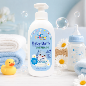 Baby Bath Head to Toe Wash -Double Milk & Vitamin E - Organic- 500ml